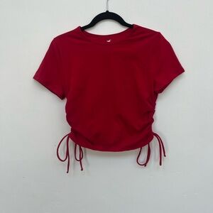 Hollister red baby tee